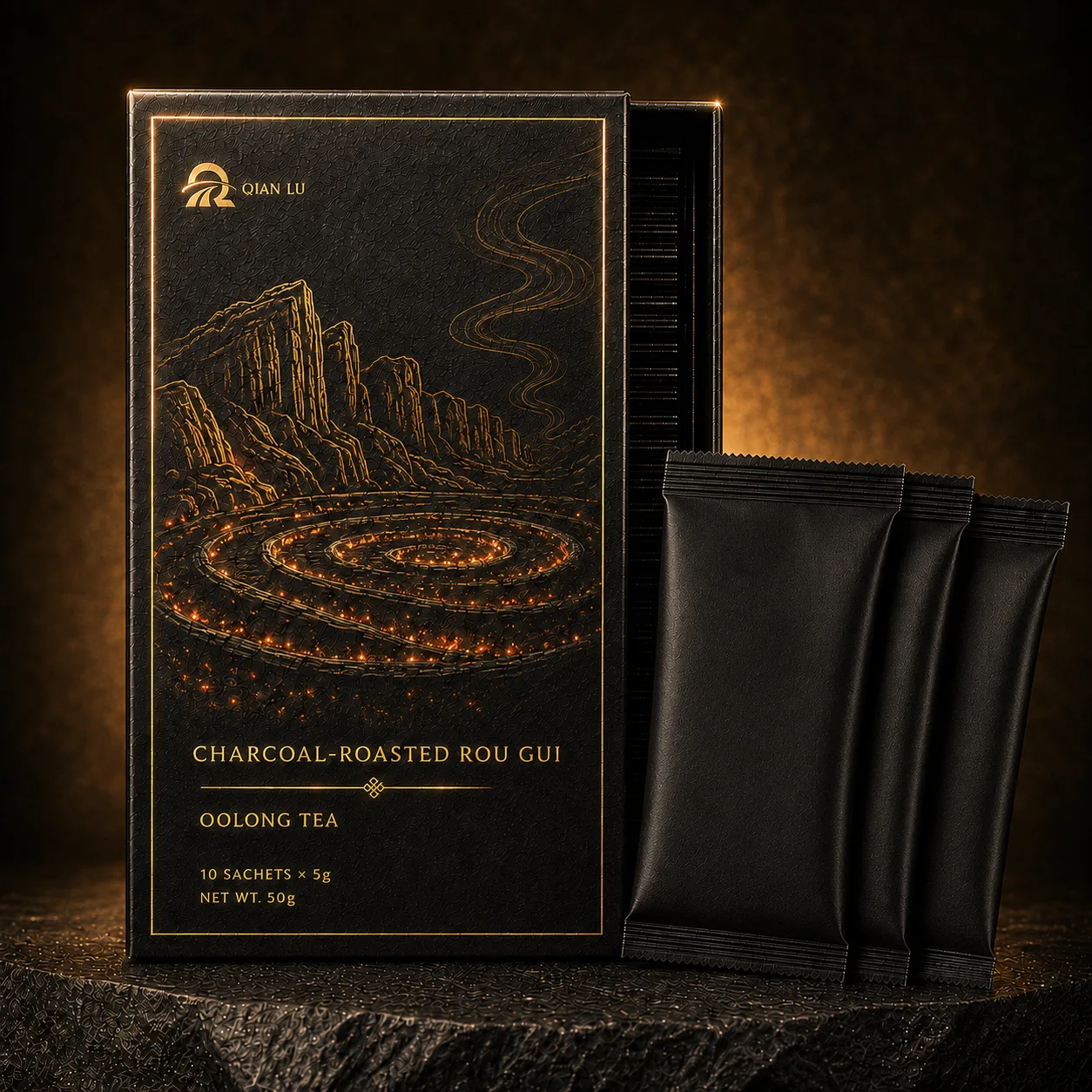 Charcoal-Roasted Rou Gui Oolong Tea